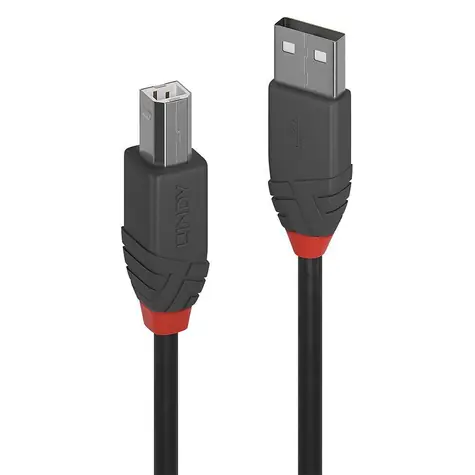 Lindy Anthra Line USB-A - USB-B 5 m černá / Kabel / USB 2.0 / M/M