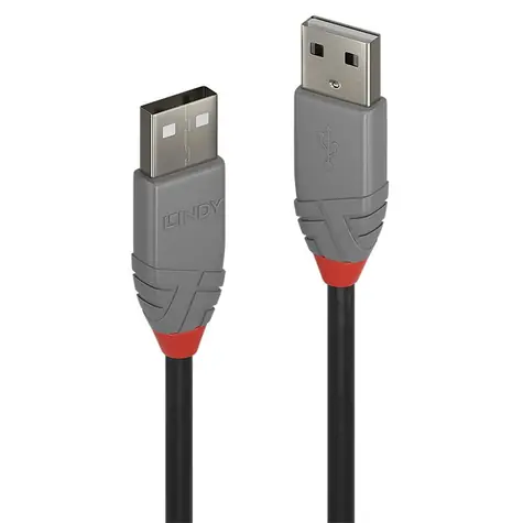 Lindy Anthra Line USB-A - USB-A černá 0,2 m / USB kabel / USB 2.0 / 480 Mbit/s