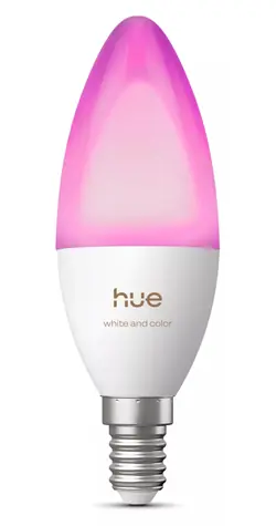 Philips Hue E14 3,7W RGBW / Chytrá LED žárovka / B39 / Bluetooth/Zigbee