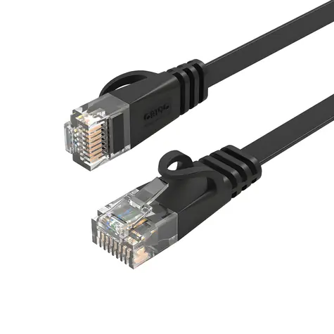 Orico PUG-C7B černá / Síťový kabel / CAT7 / RJ-45 - RJ45 / 10Gbps / plochý / 2 m