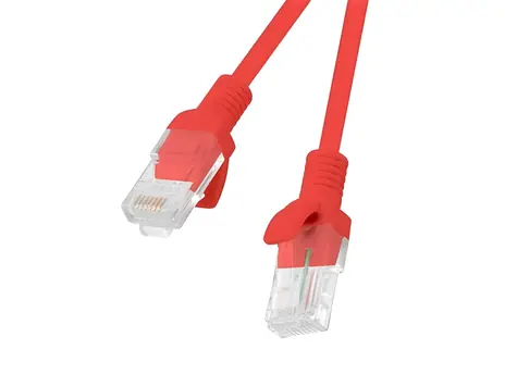 Lanberg CAT5e červená / Patch kabel / UTP / 2 m / Fluke Passed