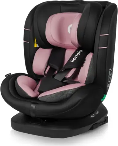 LIONELO Autosedačka Bastiaan i-Size Pink Rose / Výška 40-150 cm / ISOFIX, Top Tether / Otočení 360°