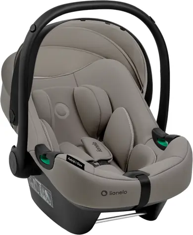 LIONELO Autosedačka Astrid i-Size 40-87 cm Beige Taupe / 0-13 kg / proti směru jízdy / ECE R129/03