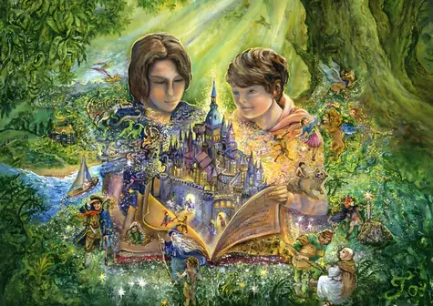 GRAFIKA Puzzle Kouzelná kniha pohádek / 2000 dílků / 96 x 68 cm