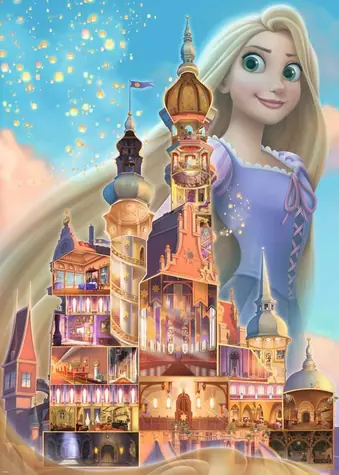 RAVENSBURGER Puzzle Disney Castle Collection: Locika / 1000 dílků / od 14 let