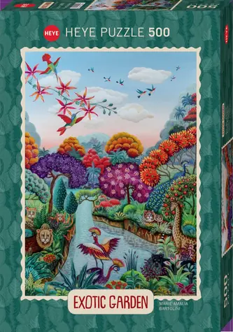 HEYE Puzzle Exotická zahrada: Ráj květin / 500 dílků / 35 x 50 cm