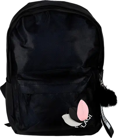 KIK Batoh jednokomorový černá / Školní batoh / objem 9 l / Oxford 600D