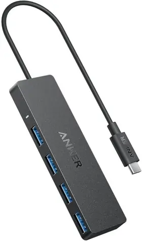 Anker USB-C Hub černá / USB hub / 4 porty / 5 Gb/s