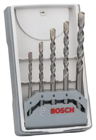 BOSCH CYL-3 Sada vrtáků do betonu / Sada vrtáků / 5 dílů / 4-8 mm / válcová stopka