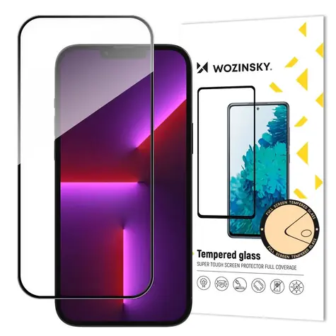 Wozinsky Full Glue / Tvrzené sklo / Apple iPhone 16 / Lepení přes celý displej