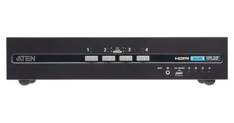 ATEN 4-Port USB 4K HDMI Secure (CS1144H4C-AT-G) / KVM switch / 4K UHD / Dual Display / 8x HDMI / USB