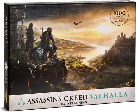 Puzzle Assassin's Creed Valhalla: Raid Planning / 1000 dílků / 69x51 cm