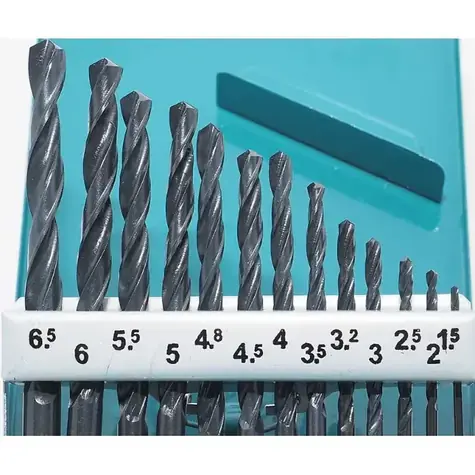Makita D-54075 / Sada vrtáků do kovu / HSS-R / Průměr 1,5-6,5 mm / 13 ks