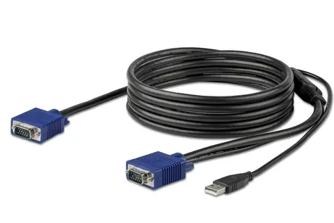 StarTech KVM konzolový kabel VGA + USB černá / Kabel / 3 m / max. rozlišení 1920 x 1200 px
