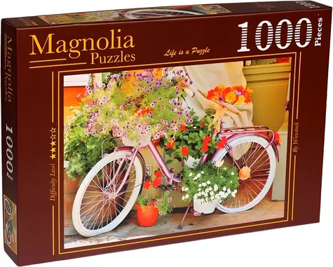 MAGNOLIA Puzzle Kolo s květinami / 1000 dílků / 68 x 48 cm