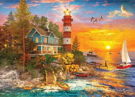 GIBSONS Puzzle Maják na ostrově / 500 dílků