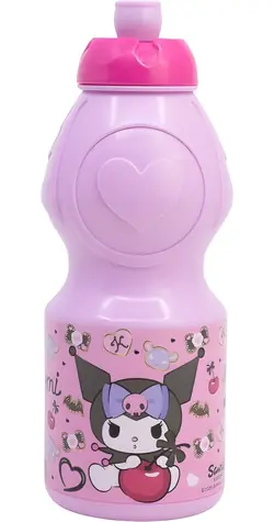 STOR Láhev na pití Kuromi 400 ml / Plast / Bez BPA