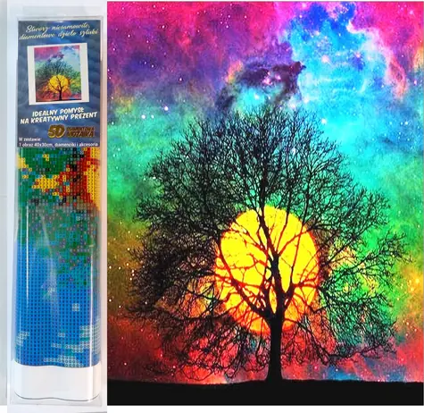NORIMPEX Diamantové malování Barevný západ slunce / 30x40 cm