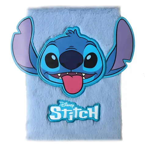 PYRAMID Plyšový blok Lilo a Stitch / DPL10 / A5 / 120 listů / linkovaný