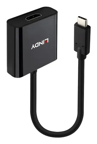 Lindy USB-C na HDMI 4K60 černá / Adaptér / 0,15 m