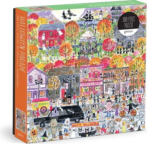 GALISON Čtvercové puzzle Halloweenský průvod / 500 dílků / 51 × 51 cm
