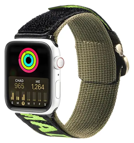 Dux Ducis Strap Outdoor Version černá / Řemínek / Apple Watch Ultra, SE, 1–9 / 49, 45, 44, 42 mm / nylonový