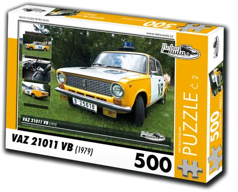 RETRO-AUTA Puzzle č. 2 VAZ 21011 VB (1979) / 500 dílků / 48 × 36 cm