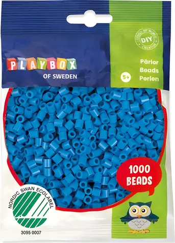 PLAYBOX Zažehlovací korálky modré / 1000 ks