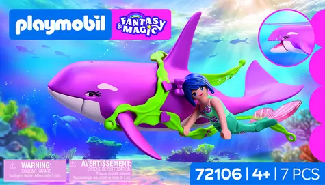 PLAYMOBIL 72106 Stavebnice Kosatka a mořská panna / Fantasy & Magic / 7 dílků / od 4 let