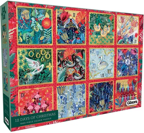 GIBSONS Puzzle 12 dní do Vánoc / 1000 dílků / 49 x 68 cm