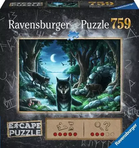 RAVENSBURGER Exit Puzzle: Prokletí vlků / 759 dílků / 70 x 50 cm