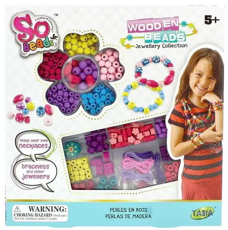 TASIA So Beads Výroba šperků Dřevěné korálky / Kreativní sada / od 5 let