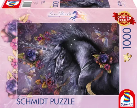 SCHMIDT Puzzle Modrá růže / 1000 dílků / 69,3 × 49,3 cm