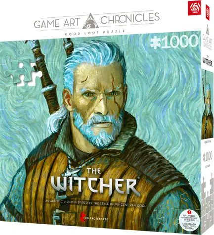 GOOD LOOT Puzzle The Witcher: Geralt z Rivie / 1000 dílků / 68 x 48 cm