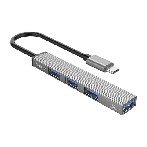 Orico AH-13 šedá / USB hub / 1x USB-A 3.0 / 3x USB-A 2.0