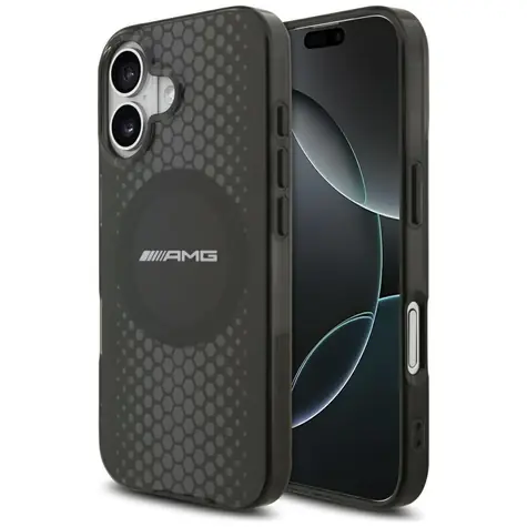 Mercedes AMG Double Layer Transparent Graphics transparentní černá / Zadní kryt / MagSafe / pro iPhone 17