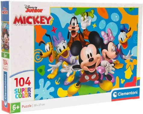 CLEMENTONI Puzzle Mickey Mouse a přátelé / 104 dílků / od 6 let