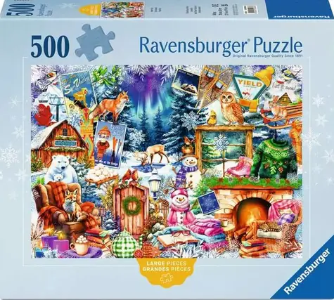 RAVENSBURGER Puzzle Horská vesnička XXL / 500 dílků