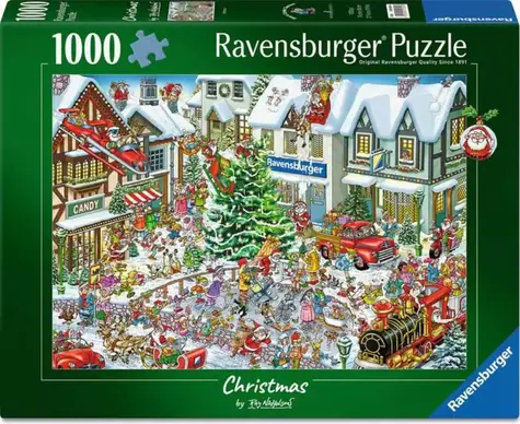 RAVENSBURGER Puzzle Ray's Comic Vánoce / 1000 dílků / 70 x 50 cm