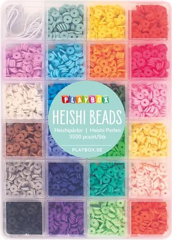 PLAYBOX Heishi korálky / 3500 ks / 23 barev / 4 mm