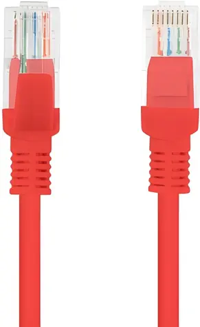 Lanberg UTP CAT6 1m červená / Patch kabel / RJ45-RJ45 / nestíněný