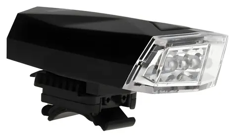 RULYT MS-220942 / Přední světlo na kolo / 5 LED / uchycení na řídítka / 3x AA baterie