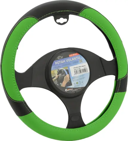 Compass Potah volantu COLOR LINE zelený / Potah volantu / 37-39 cm / perforovaný