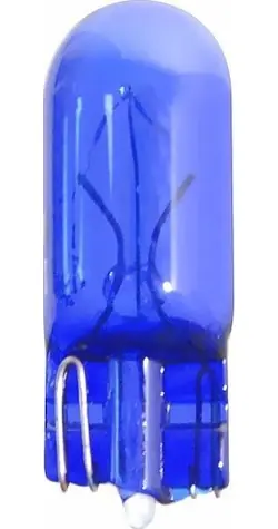Compass W5W Blue / Autožárovka / 12V 5W / W2,1x9,5d / modrobílé sklo / 10 ks
