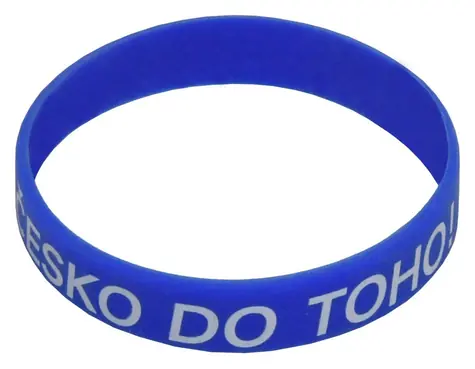 SPORTTEAM Náramek silikon ČR 5 / Fandovský doplněk / Česká republika