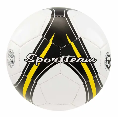 SPORTTEAM Fotbalový míč S2 černo-žlutý / Míč / Vel. 5 / PVC třívrstvý