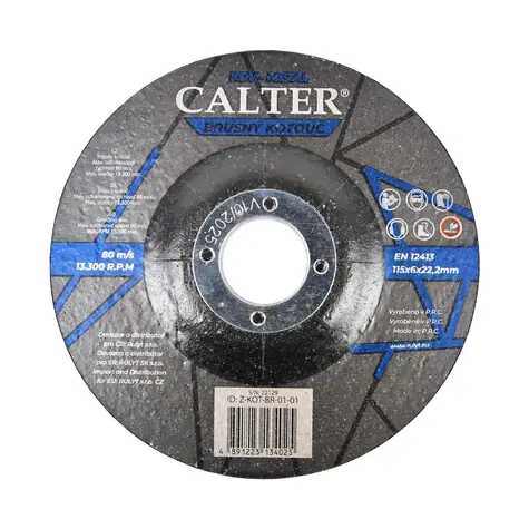 RULYT CALTER / Brusný kotouč / 115 × 6 × 22,2 mm
