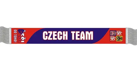 SPORTTEAM Šála subli ČR 6 / Šála / 130 x 18 cm / 100% polyester