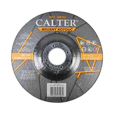 RULYT CALTER / Brusný kotouč / 125 × 6 × 22,2 mm