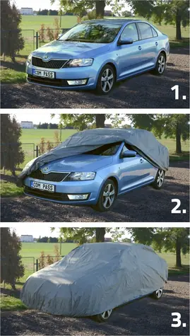 Compass Ochranná plachta na auto FULL KOMBI voděodolná / 485 x 180 x 116 cm / nepromokavý materiál